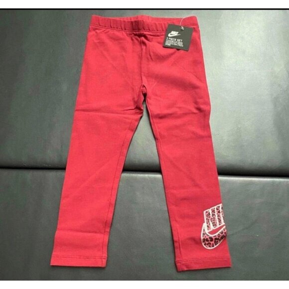 NWT Nike Leopard Print Sweater & Leggings Set Baby Girls Size 24M - Picture 3 of 3